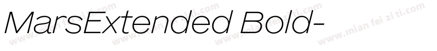MarsExtended Bold字体转换